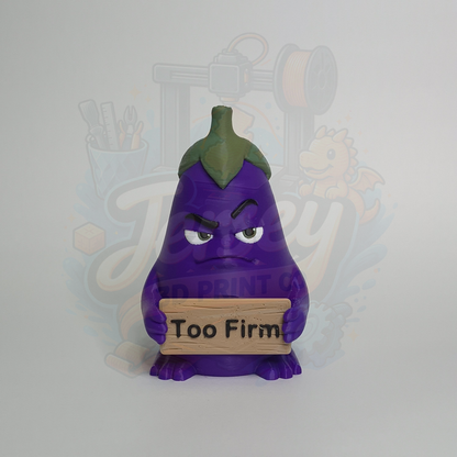 Feisty Fruit Eggplant Emoji Figurine - Meme Culture Decor
