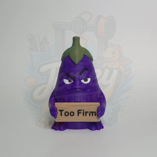 Feisty Fruit Eggplant Emoji Figurine - Meme Culture Decor