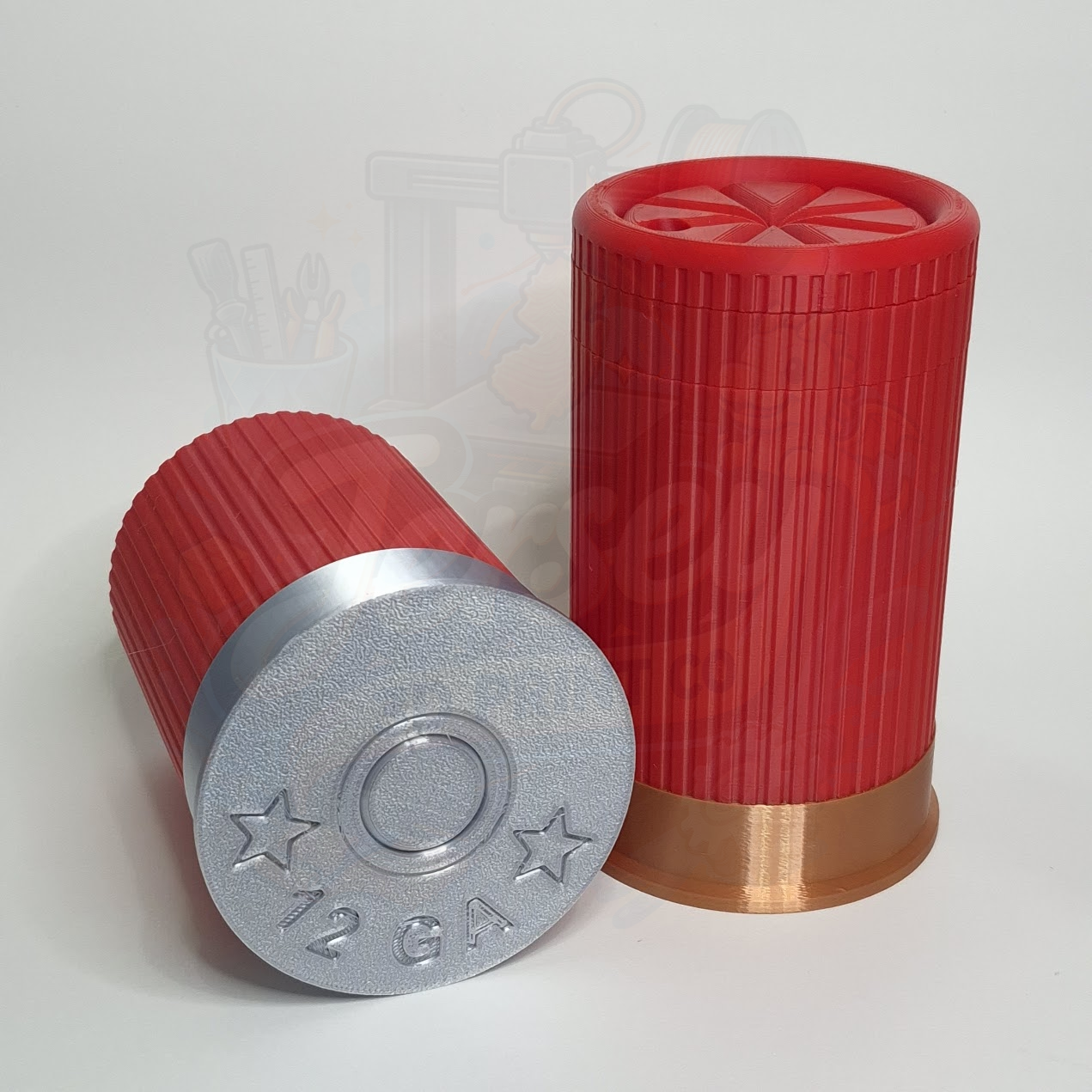 Shotgun Shell Inspired 12oz Can Holder w/ Steel or Brass Casings