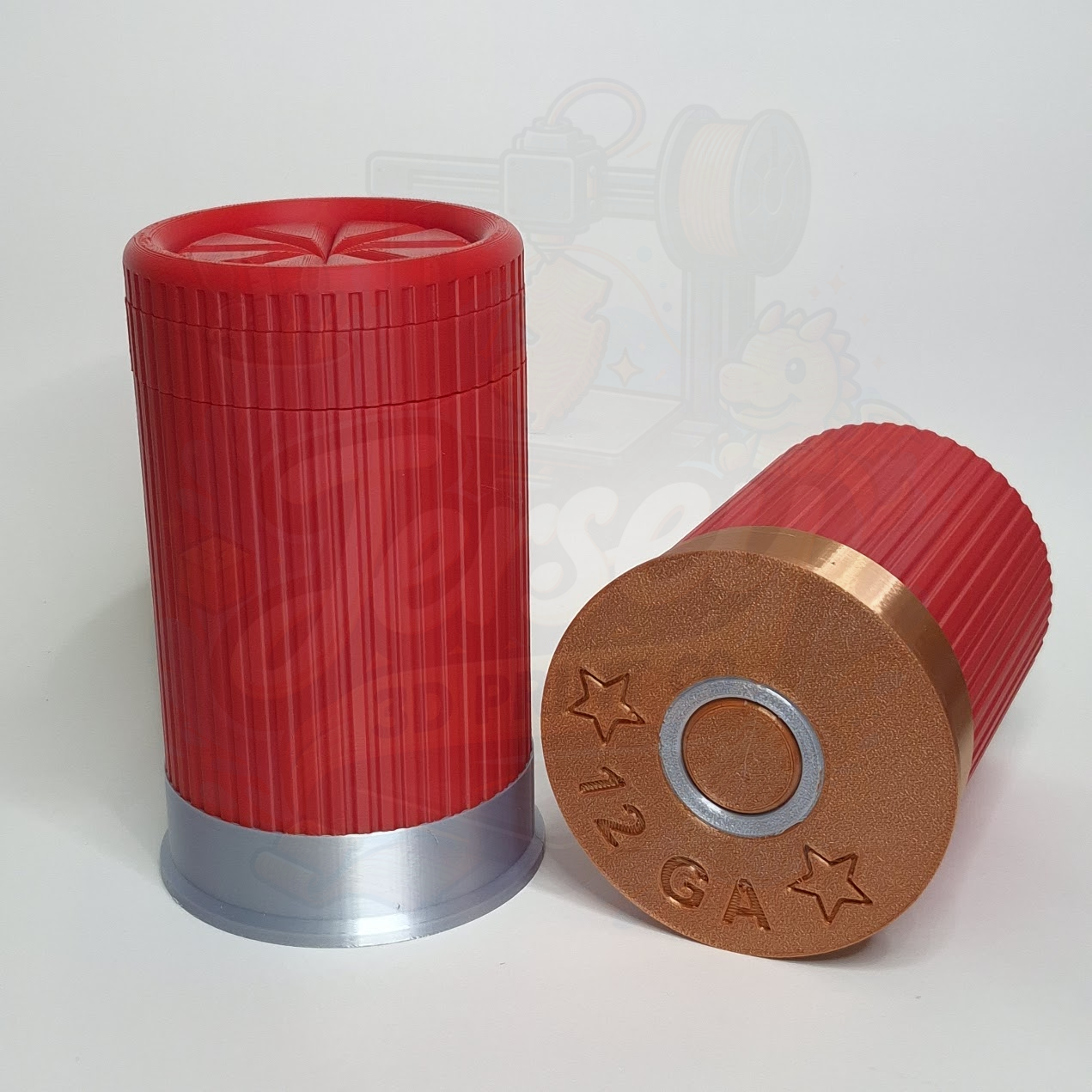 Shotgun Shell Inspired 12oz Can Holder w/ Steel or Brass Casings