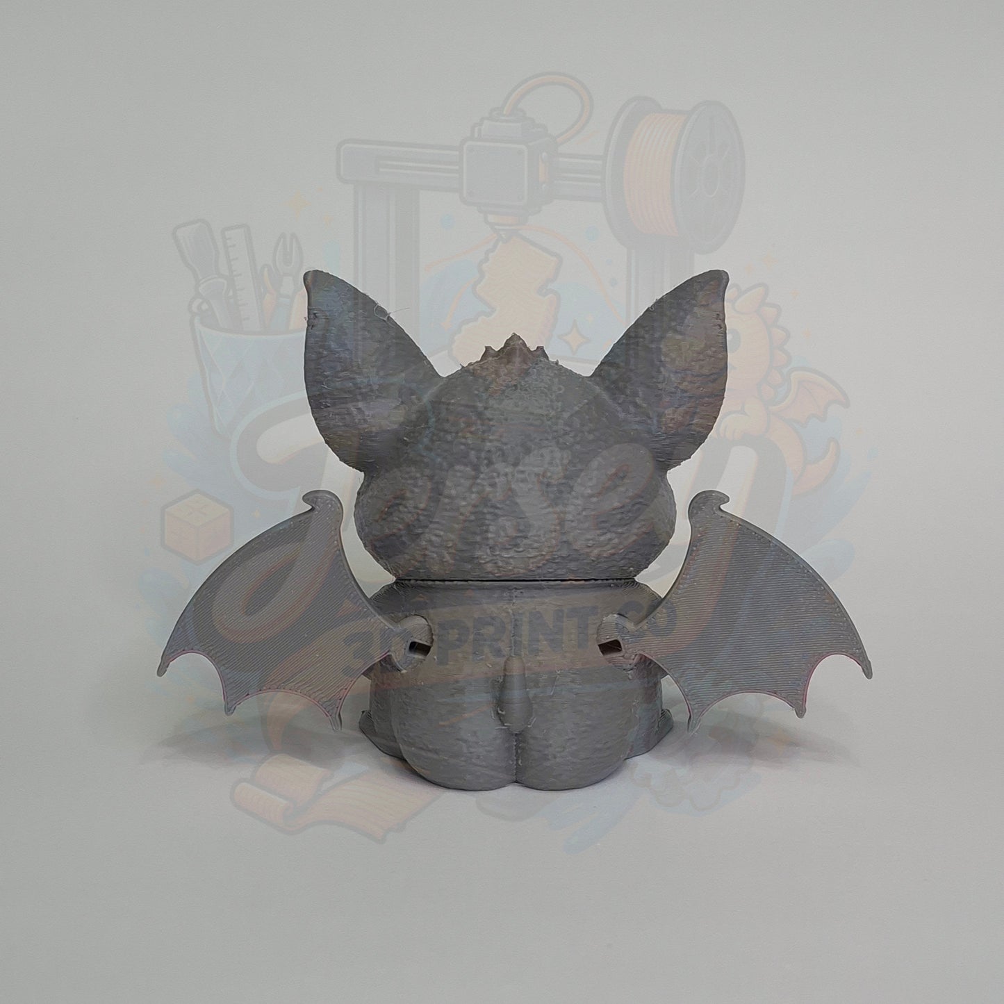 Sarcastic Bat Figurine - Animals with Attitude Funny Desk Toys for the Home or Office