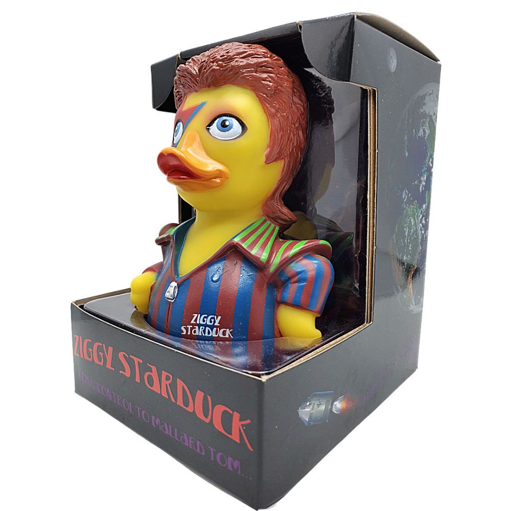 Celebriducks Ziggy StarDuck Rubber Duck — Collectible Duck in Gift Box