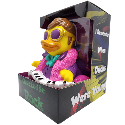 Celebriducks Quackodile Flock Rubber Duck — Collectible Duck in Gift Box