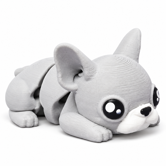 French Bulldog Flexi Toy – 3D Printed Articulated French Bulldog