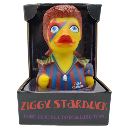 Celebriducks Ziggy StarDuck Rubber Duck — Collectible Duck in Gift Box