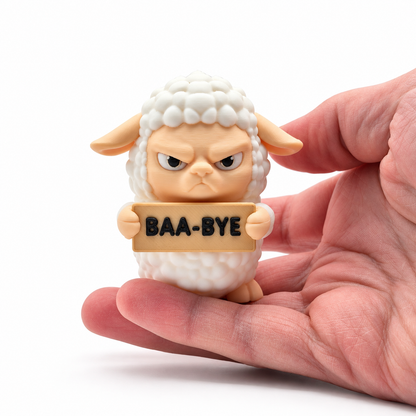 **DISCONTINUED** Sheep - Animals with Attitude Funny Animal Figurines for the Home or Office