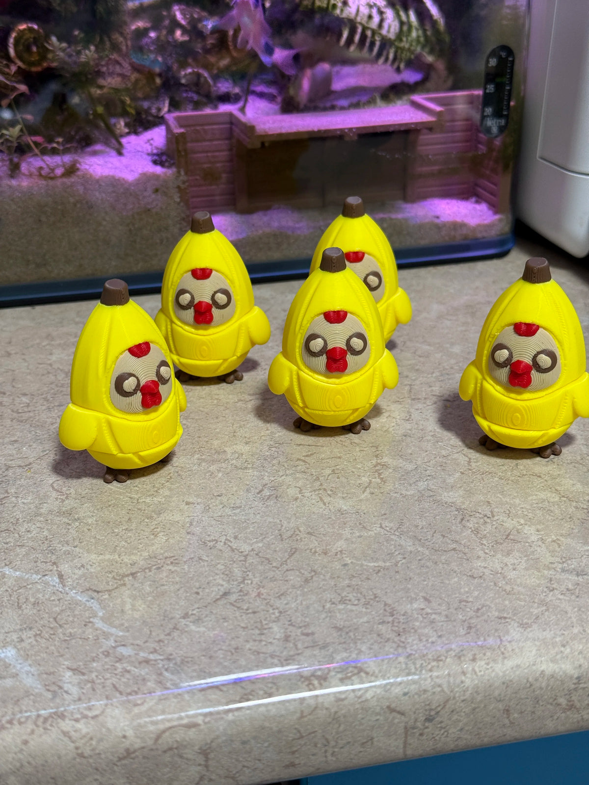 Banana Chicken Flexi Toy – 3D Printed Articulated Banana Chicken