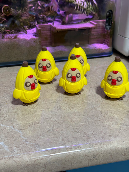 Banana Chicken Flexi Toy – 3D Printed Articulated Banana Chicken