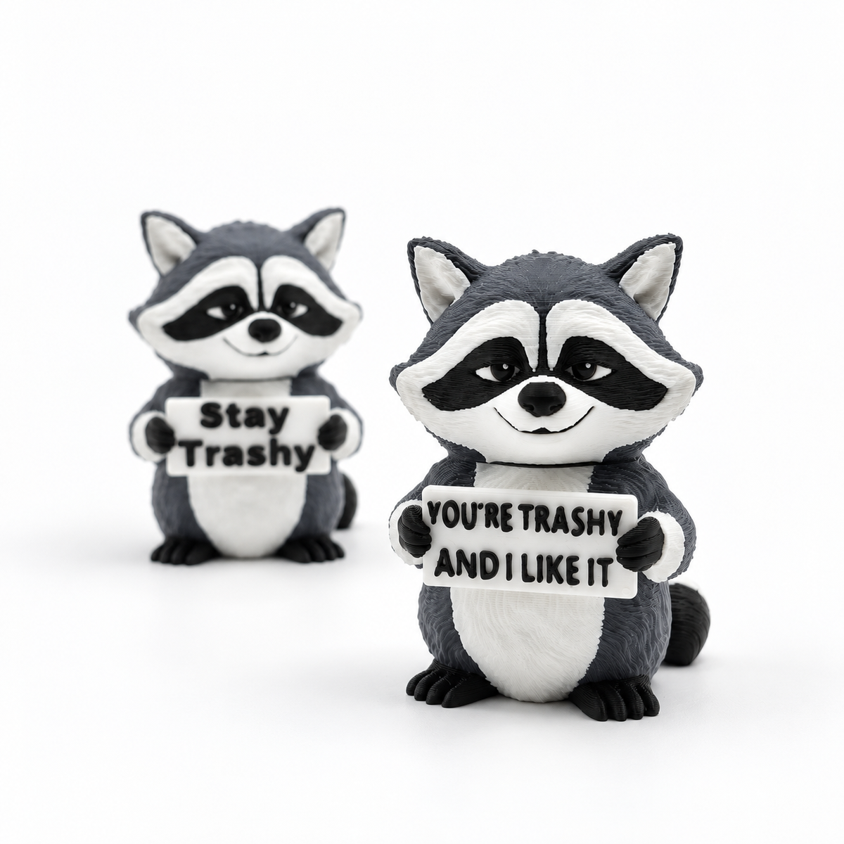 **DISCONTINUED** Trashy Raccoon - Animals with Attitude Funny Animal Figurines for the Home or Office