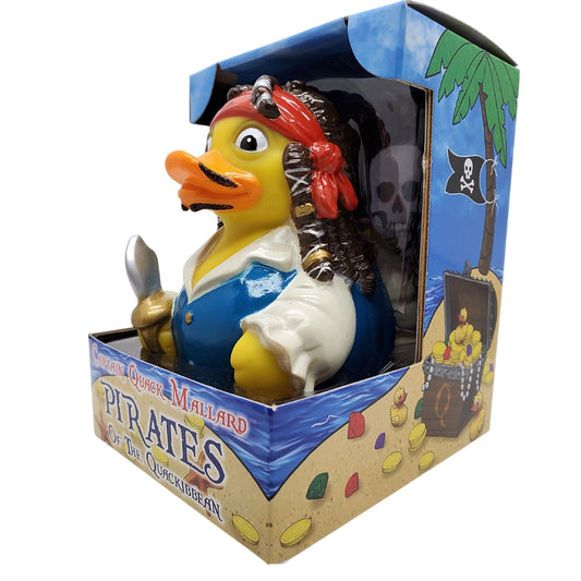 Celebriducks Captain Quack Mallard Rubber Duck — Collectible Duck in Gift Box