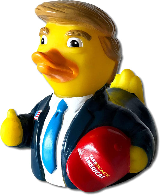 CelebriDucks The Donald Rubber Duck — Collectible Duck in Gift Box