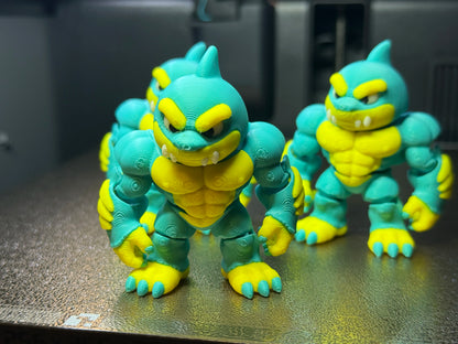 Articulated Mini Shark Man Action Figure by Evilian