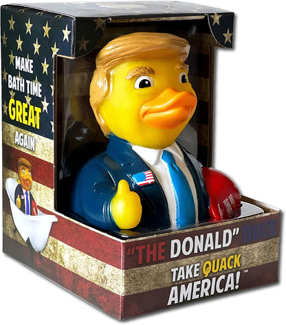CelebriDucks The Donald Rubber Duck — Collectible Duck in Gift Box