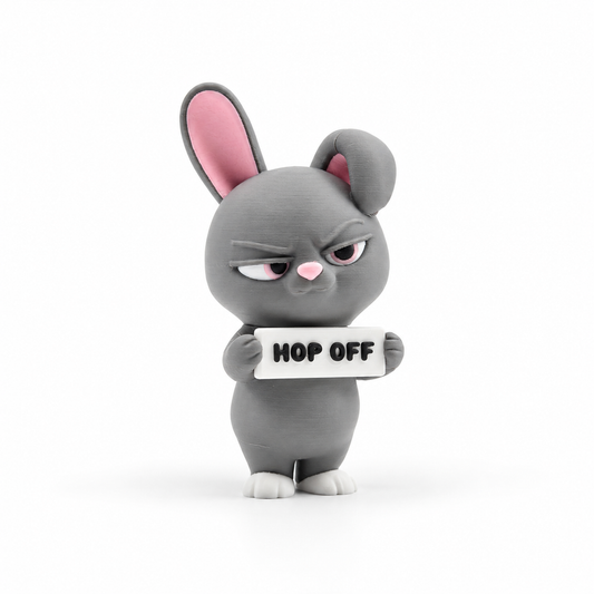 **DISCONTINUED** Sarcastic Bunny - Animals with Attitude Funny Animal Figurines for the Home or Office