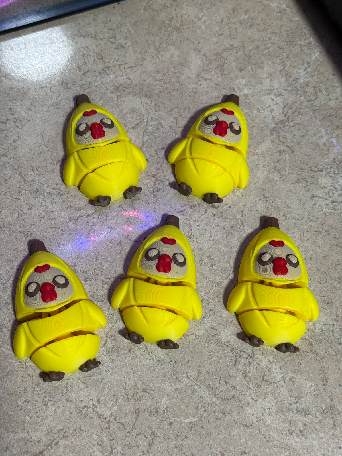 Banana Chicken Flexi Toy – 3D Printed Articulated Banana Chicken