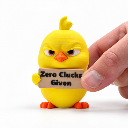 Baby Chick - Animals with Attitude Funny Animal Figurines for the Home or Office