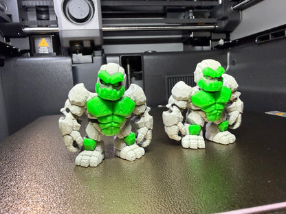 Articulated Mini Stone Golem Action Figure