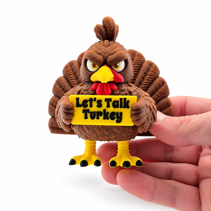 Turkey - Holidays with Attitude Thanksgiving Decor for the Home or Office