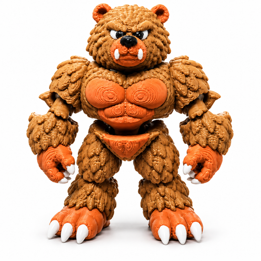Articulated Mini Grizzly Bear Action Figure