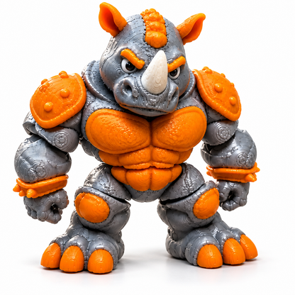 Articulated Mini Rhino Action Figure