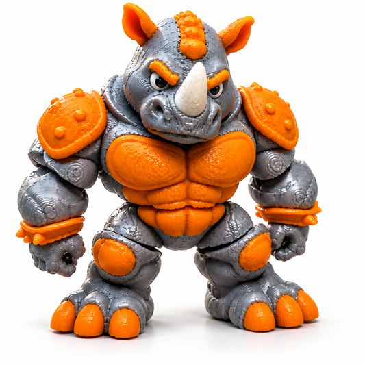 Articulated Mini Rhino Action Figure