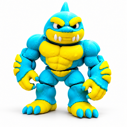 Articulated Mini Shark Man Action Figure - Jersey 3D Print Company