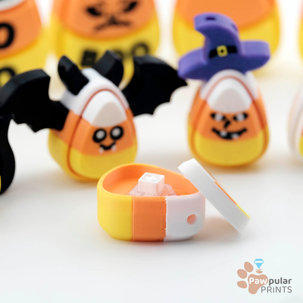 Candy Corn Craze Fidget Clicker Sensory Toys by Pawpular Prints