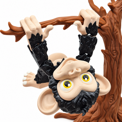 Hangimals - Hanging Collectible Flexi Figures with Optional Play Set