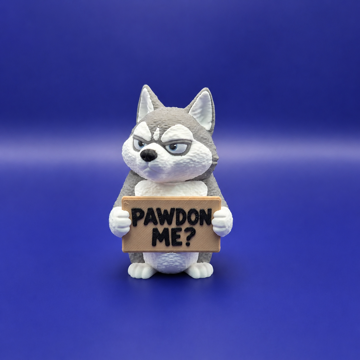 Sarcastic Husky Figurine - Animals with Attitude Funny Desk Toys for the Home or Office