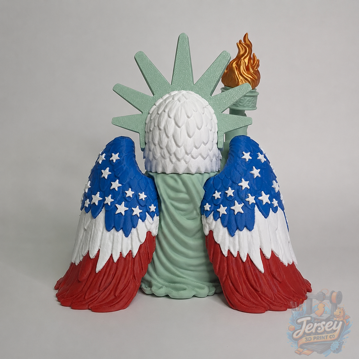 *Discontinued* Liberty Eagle 250th American Independence Anniversary Figurine, Patriotic Desk Buddy, 4th of July Collectors Figure