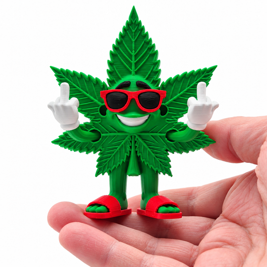 420 Guy Funny Pot Leaf Figurine – A Chill Desk Buddy with Big Personality