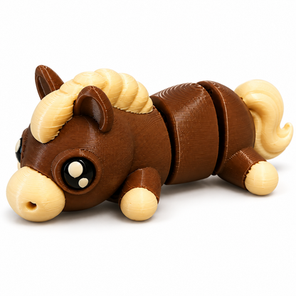 Horse Flexi Toy – 3D Printed Articulated Mini Horse - Jersey 3D Print Company