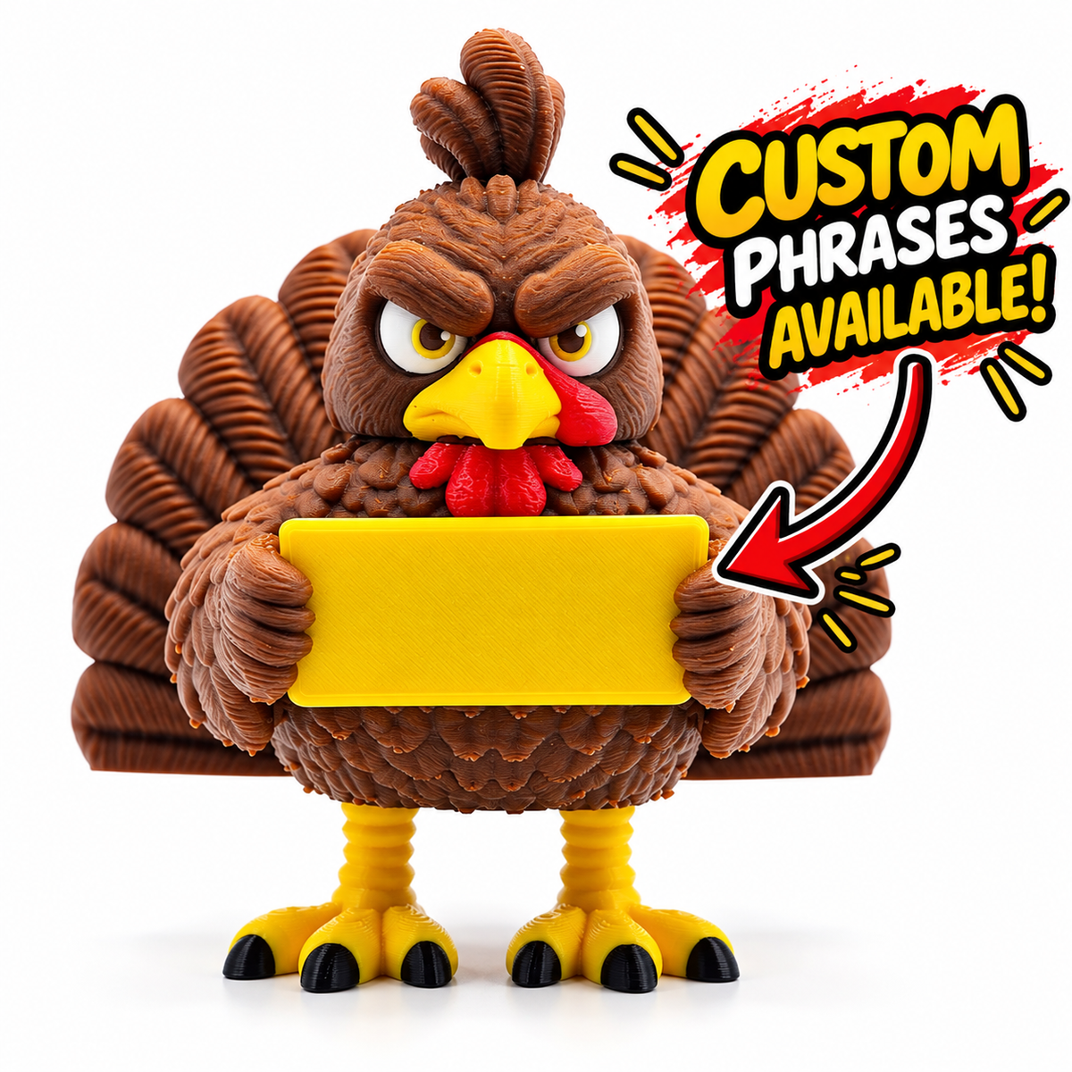 Turkey - Holidays with Attitude Thanksgiving Decor for the Home or Office