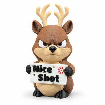 Deer Desk Toy - Animals with Attitude Funny Animal Figurines for the Home or Office