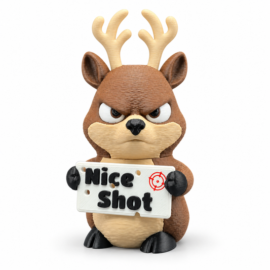 Deer Desk Toy - Animals with Attitude Funny Animal Figurines for the Home or Office