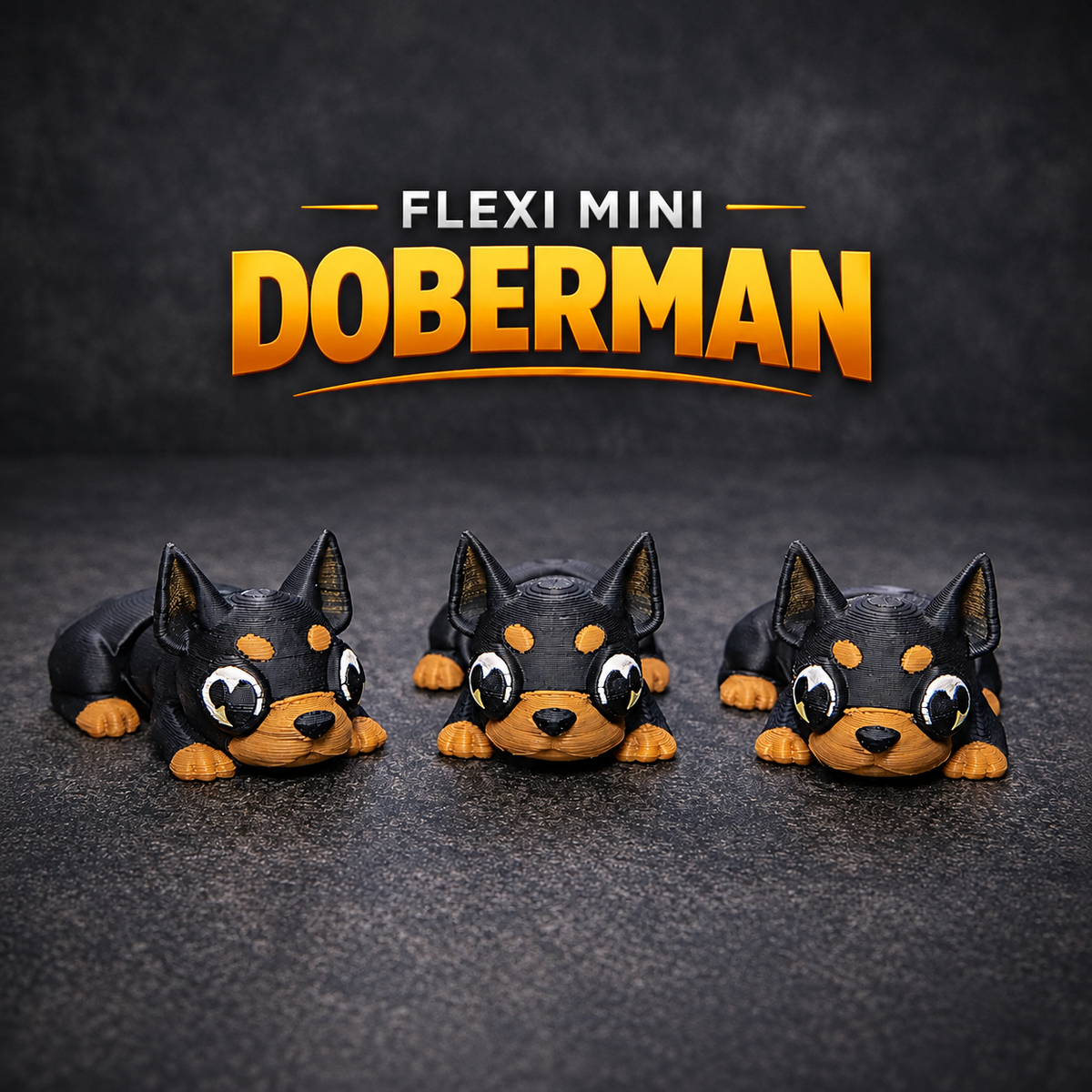 Doberman Flexi Toy – 3D Printed Articulated Doberman