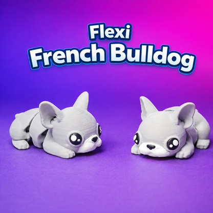 French Bulldog Flexi Toy – 3D Printed Articulated French Bulldog