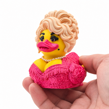 Dolly Showgirl Duck – 3D Printed Collectible Duck Figure