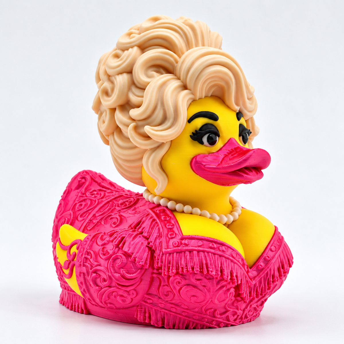 Dolly Showgirl Duck – 3D Printed Collectible Duck Figure