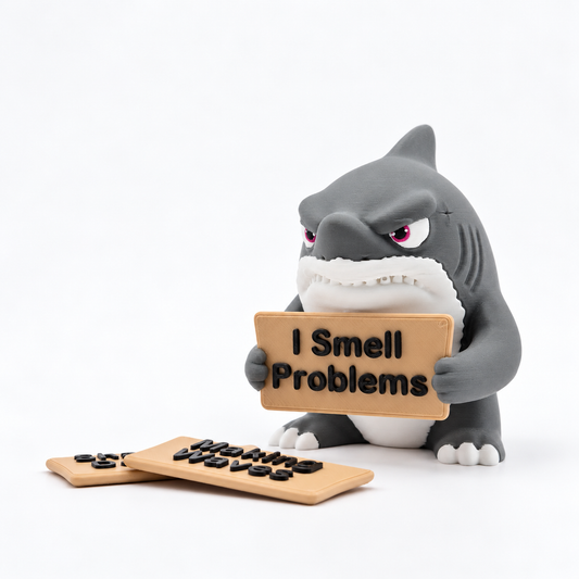 Sarcastic Shark - Animals with Attitude Funny Animal Figurines for the Home or Office