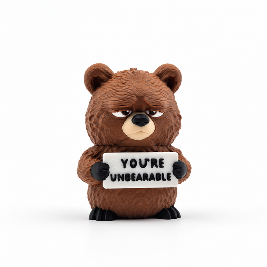 Grumpy Bear - Animals with Attitude Funny Animal Figurines for the Home or Office