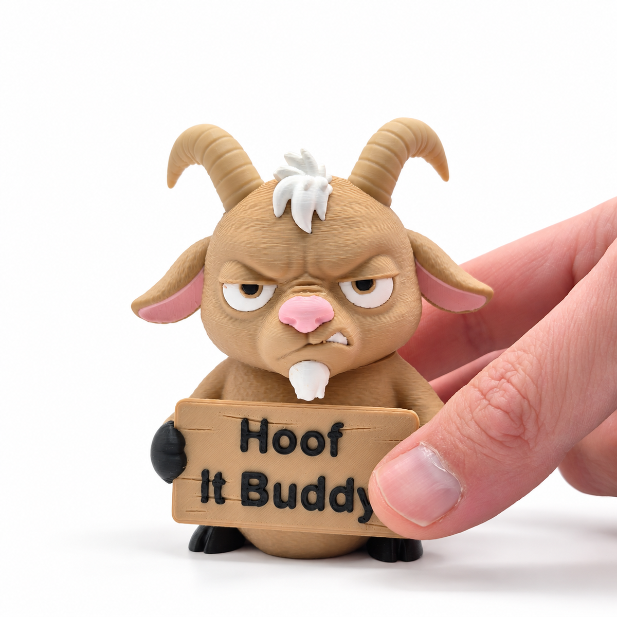 Grumpy Goat - Animals with Attitude Funny Animal Figurines for the Home or Office