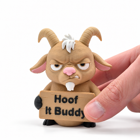 Grumpy Goat - Animals with Attitude Funny Animal Figurines for the Home or Office