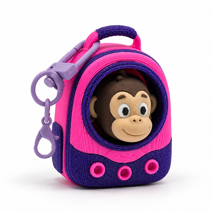 Backpack Buddies Keychain – Customizable Animal Fidget Clicker
