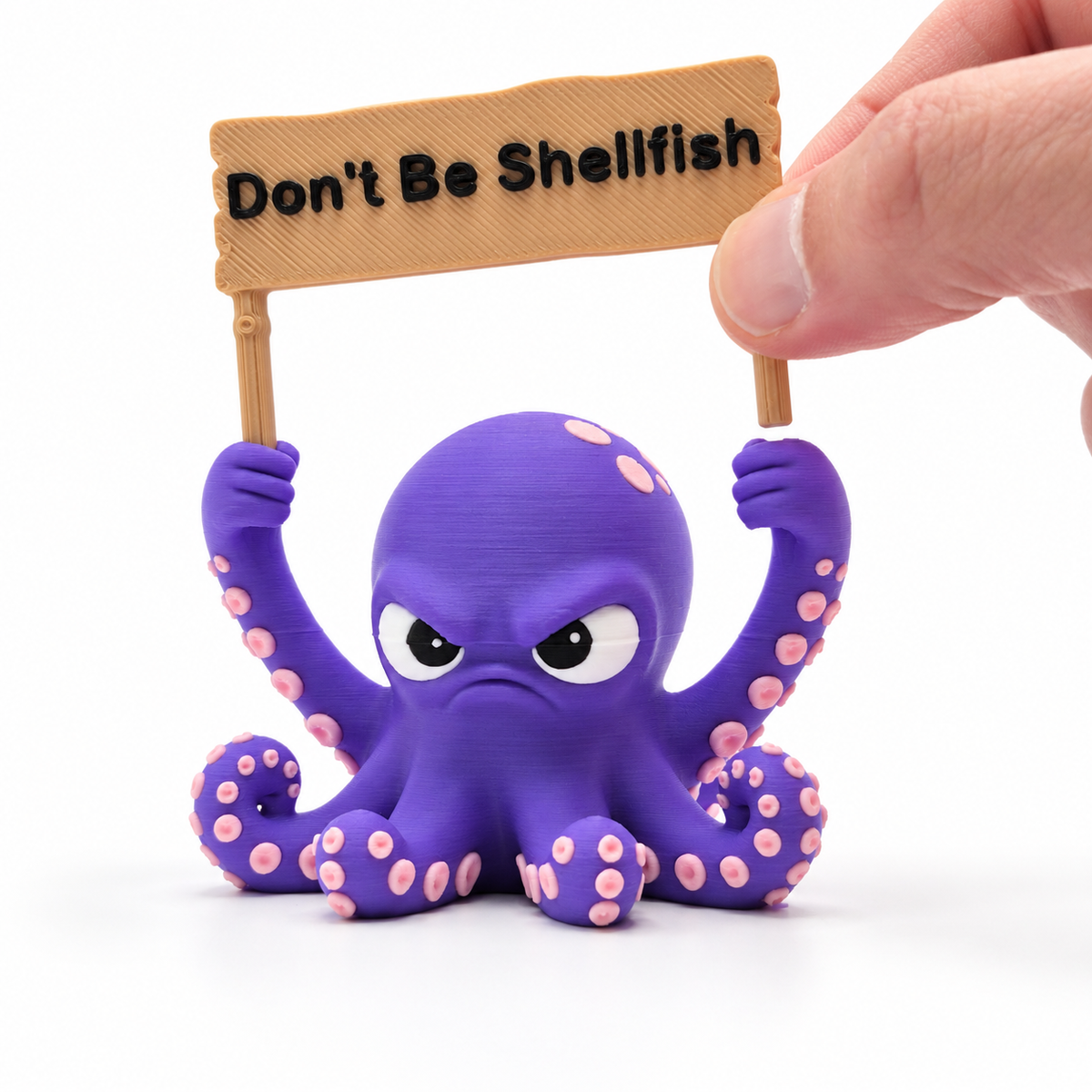 Sarcastic Octopus Figurine – Funny Desk Decor with Attitude