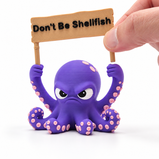 Sarcastic Octopus Figurine – Funny Desk Decor with Attitude