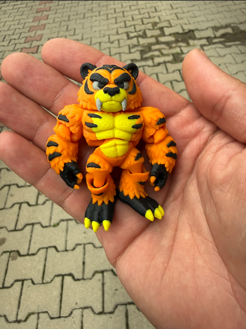 Articulated Mini Sabertooth Tiger Action Figure