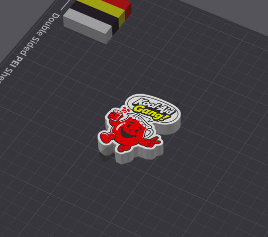 "Kool-Aid Gang!" Themed Straw Topper - 3mf Orcaslicer