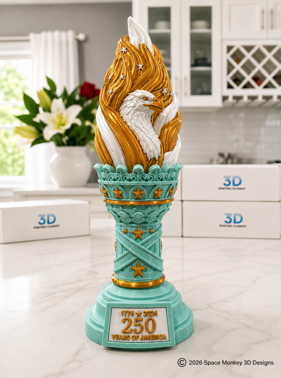 Freedom Torch America 250th Independence Day Anniversary Collectible