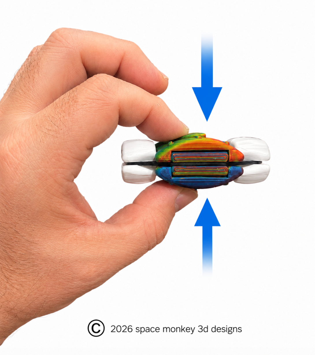 OrbiX Glow in the Dark Spinning Trick Fidget Toy for Kids